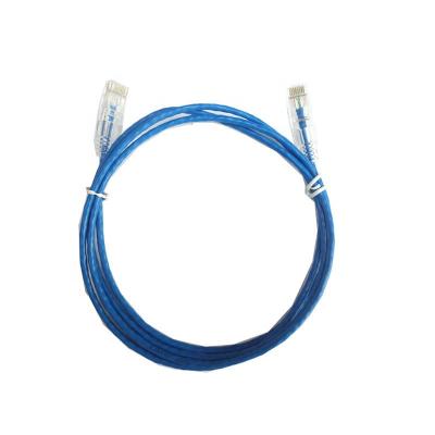 China RJ45 UTP Cat6 28AWG Networking PVC Jacket Soft Thin Patch Cord for sale