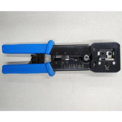 China Crimp Tool Cat5e Cat6 Power Gateway Through Crimp Crimper Tool For Rj45 Rj12 Rj11 Modular Network Connectors Plugs Crimp Tool for sale