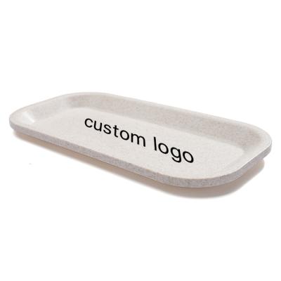 China Wholesale Yiwu Jiju Herb Tobacco Custom Logo Magnetic Serving Smoking White Degradable Plastic Tray Accessories for sale