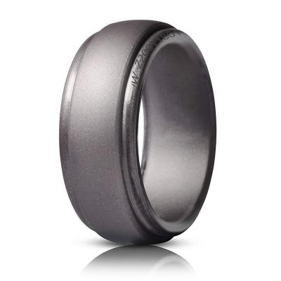 China TRENDY OEM silicone rings, silicone wedding ring for men and women, various colors for sale