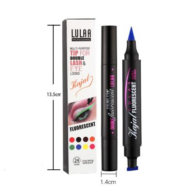 China Waterproof Double Sided Liquid Eyeliner Pen Long Lasting Seal Stamp Eyeliner Stamps Easy To Makeup Tool for sale