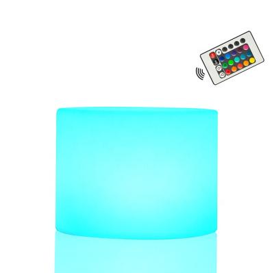 China Modern Rechargeable Color Changing Table Decoration LED Cylinder Lamp for sale