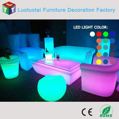 China Bar Table New Design 48'' PE Led Light Bar Table Party Furniture Coffee Table Cocktail Table LTT-TC06 for sale