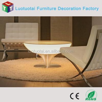 China Modern Plastic Bar Table Color Changing LED Coffee Table Made In China for sale