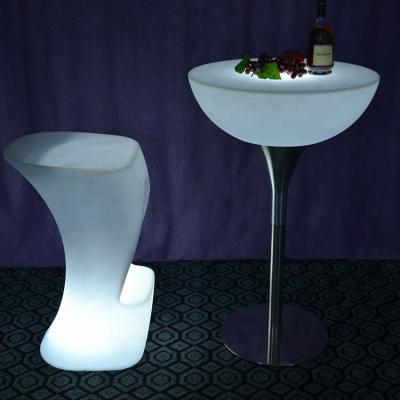 China Bar Table RGBW LED Half Moon Table Lighted Led Bar Table Cocktail Table For Indoor / Outdoor for sale