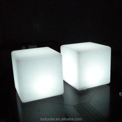 China Rechargeable Luminous 3d Bar Table Led Cube Led Cube Chair Plastic Cube Table LTT-C800 for sale