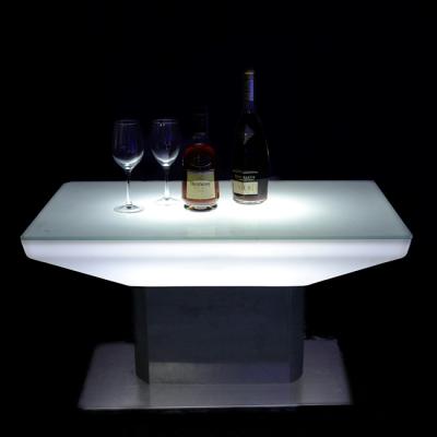 China DINING TABLE rechargeable interactive led coffee table for sale