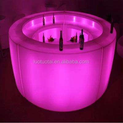 China BAR SET led bar counter / RGBW remote control color changing led bar furniture led bar counter for sale