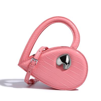 China Wholesale 2022 new fashion female bag boutique quality unique shoulder purse heart-shaped handbags for women for sale