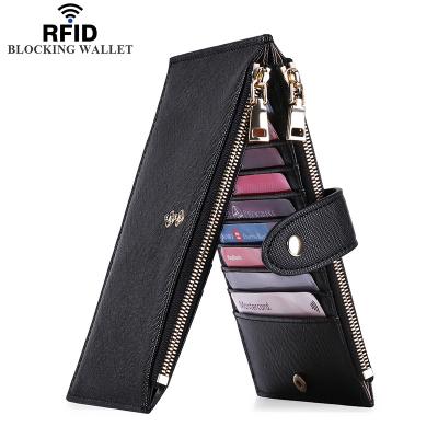 China RFID Blocking RFID Blocking Luxury Women's Wallet Purse Wallets Women Ladies Long Purse Purse Ladies for sale