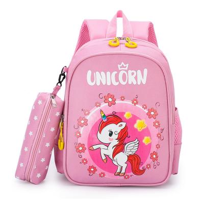 China Daily Life Kids Kindergarten Unicorn Girl Backpack Waterproof Bag for sale