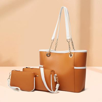 China Wholesale fashion style ladies 2022 new 3 piece handbags set large capacity handbags for women luxury for sale