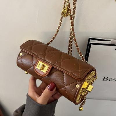 China Handbags For Women Barrel Shaped Female Shoulder Cross One Of Designer Luxury Mini Pu Leather Women Handbags 2022 Handbags - Body Bag for sale