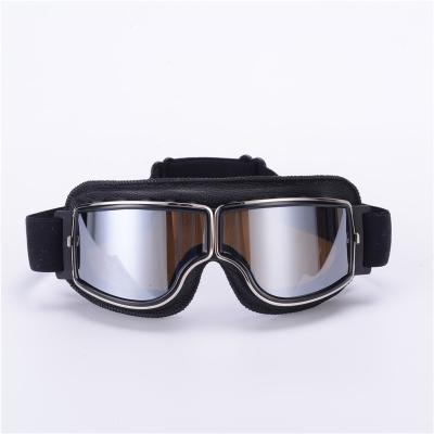 China Retro Goggles Harley Locomotive Pilot Goggles Riding Fog Glasses Dust And UV Motorcycle Glasses for sale