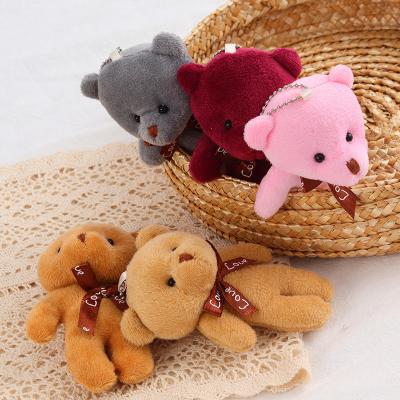 China Custom Plush Dangling Mini Plush Toys Keychain Bears Teddy Bears Keychain Plush Toys Women's Bag Key Chain Small for sale