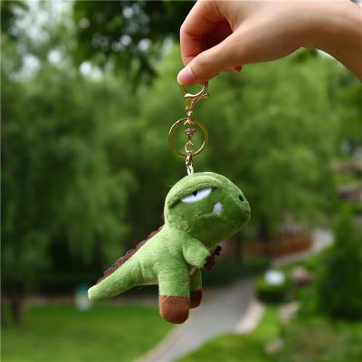 China Wholesale Creative Dinosaur Doll Pendant Women's Plush Key Chain Key Chain Fashion Stuffed Toys Animals Dinosaur Custom Key Chain Softly for sale