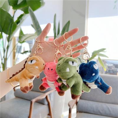 China Best Price Dinosaur Plush Key Chain Women's Bag Pendant Soft Toy Dinosaur Keychain Kids Toy Key Chain Pendant Women Bag Ornaments for sale