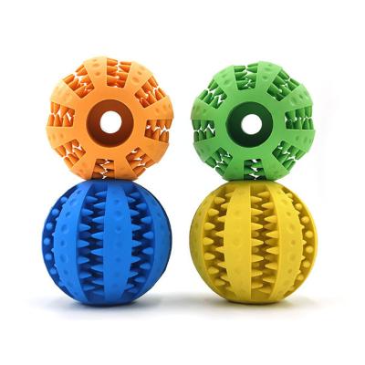 China Interactive Food Puzzle Bite Pet Ball Chew Dog Viable Rubber Indestructible Hiding Toy for sale