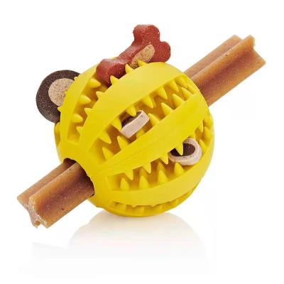 China Interactive Pet Dog Teeth Training Toy Chew Pet Dog Teeth Chew Ball Durable Viable Toy Dog I.D. for sale