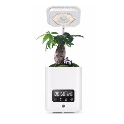 China Functional Flowerpot Multifunctional Flower Pot With Calendar Speaker Flowerpot Desk Lamp Humidifier Indoor Air Purifier Pot for sale