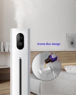 China Refilling Function UV Top Humidifier 8L Industrial Ultrasonic Humidifier With Remote Control Digital Control for sale