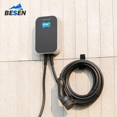 China Screen Display 16a 11kw 3 Phase Wallbox Charger EV Charging Pile for sale