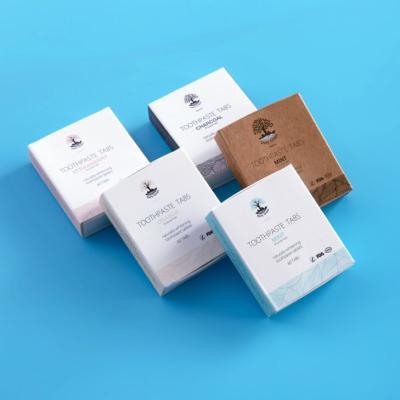 Китай Устный пакет планшетов 60pcs зубной пасты фторида угля заботы Compostable бумажный продается