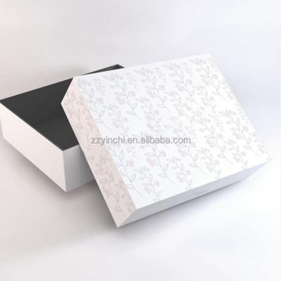 China Custom Logo Foldable Magnetic Premium Luxury Handmade Recyclable Rigid Cardboard Clothing Packaging Box Flip Top Gift Boxes for sale