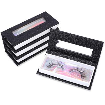 China Design 25mm Shiny Hot Fluffy Tapered Lashes Individual Mink Eyelash With Magnetic Eyelash Logo Empty Box for sale