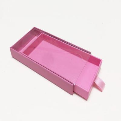 China Private Label Handmade Box Pull Out Packaging Box For Clean Custom Eyelashes Logo Eyelash Packaging for sale