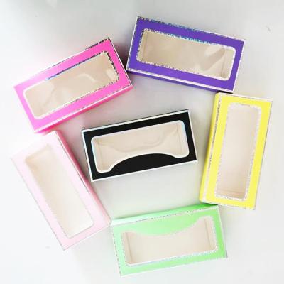 China Handmade Wholesale Mink Eyelash Extensions Packaging Eyelash Box Packaging Custom Private Label Eyelash Packaging Box for sale