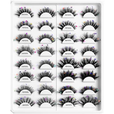 China 14-20mm False Glossy Butterfly Eyelash Synthetic Hair Whip Silk 8D Eyelashes Wholesale Seller for sale