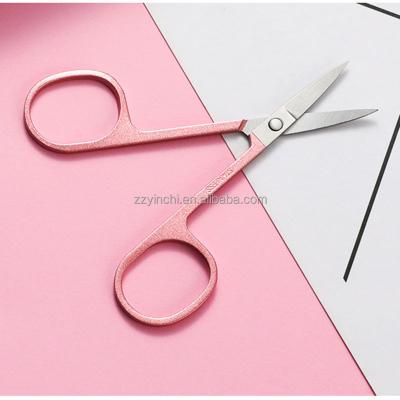 China High Quality Custom Logo Eyelash Trimmer Right Handed Eyebrow Trimmer Cosmetic Scissors Beauty Scissors for sale