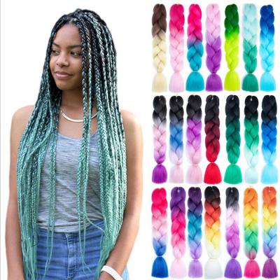 China Jumbo Braid Synthetic Hair Extension HAIR 24inch ombre braiding hair for wholesale for sale