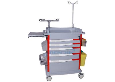 China Model YA-ET85037B  Emergency Medical Trolley With Drawers for sale