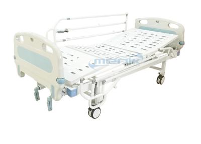 China YA-M2-2 Manual Nursing Hospital Bed With Collapsible Metal Side Rail for sale