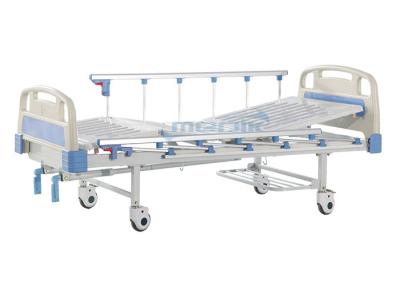 China YA-M2-3 Manual Hospital Bed With Aluminum Alloy Side Rails for sale