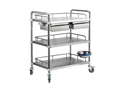 China YA-165 Hospital Stainless Steel Dressing Trolley for sale