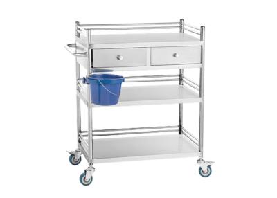 China YA-106 Hospital Dressing Stainless Steel Trolley for sale