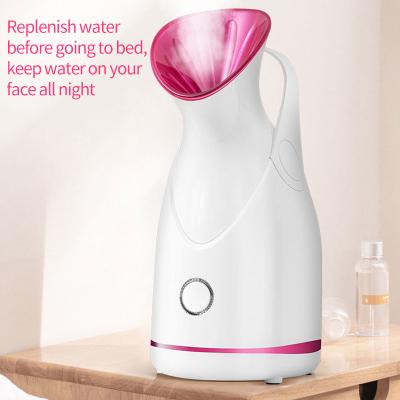 China Amovol Portable DEEP CLEANING Face Humidifiers, Designer Humidifier Rechargeable Nano Spray Hot Facial Steamer for sale