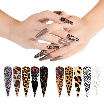 China Easy Apply Luxury Nail Art Diy Women And Girls Logo Design Nail Stickers 3D Logo Nail Art Decals For Factory Wholesale 10 Rolls Brand for sale