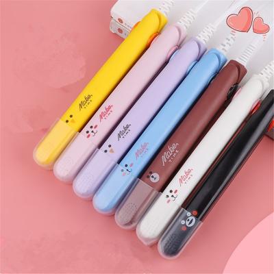 China 2021 Highest Standard Amovol Mini Best Cute Candy Color Professional Hair Curler Straightener for sale