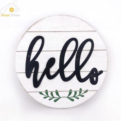 China Hot Selling Eco - Friendly Log Sign MDF Wooden Plaque Blank for sale