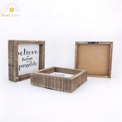 China China Wooden Table Sign Eco-friendly Factory Wholesale Small Wooden Sign for sale