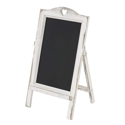 China European Antique Black Santa Blackboard Programmable Erasable Wooden Hanging Slate Blackboard for sale