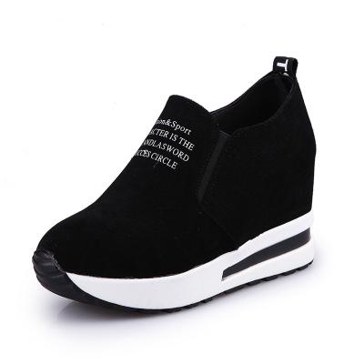 China Recyclable Ladies Leisure Wedge Heels Platform Hidden Slip On Sneakers Shoes for sale