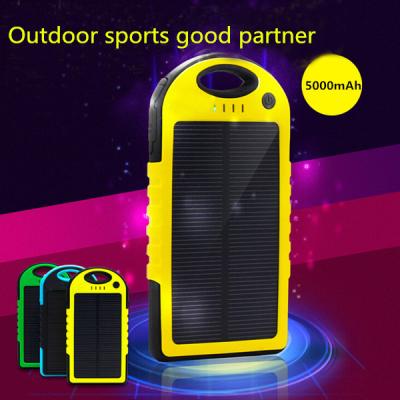 China 5000mAh Portable waterproof multi solar charger for mobile phone for sale