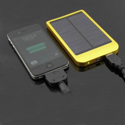 China Aluminum alloy solar chargers 2600mAh solar power bank for sale