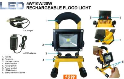 China waterproof led rechargeable flood light solar camping light for sale