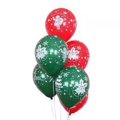 China 100pc Dark Green Snowman Snowflake Latex Balloon Stage Layout Party Supplies Brithday /WeedingParty/Christmas Gifts Decor Balloon for sale